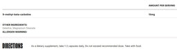 Hydrapharm 9-MBC Dopamine Supplement _ 9-Methyl Beta Carboline_facts