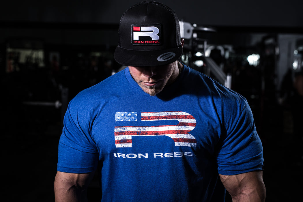 Iron Rebel -  FORGED FLAG - Shirt (Royal) "Limited Edition"