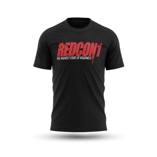 Officiële Redcon1 rood-zwarte T-shirts